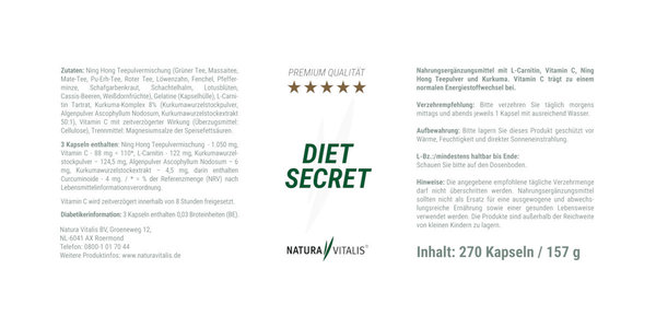 Diet Secret 270 Kapseln