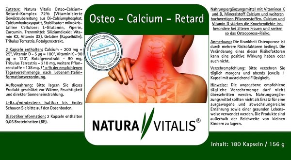 Osteo-Calcium-Retard 180 Kapseln