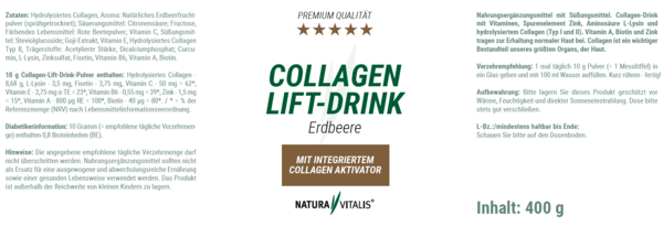 Collagen Lift-Drink Erdbeere 400g