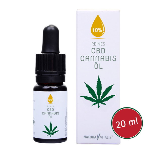 Reines CBD Cannabis-Öl 10% 20ml