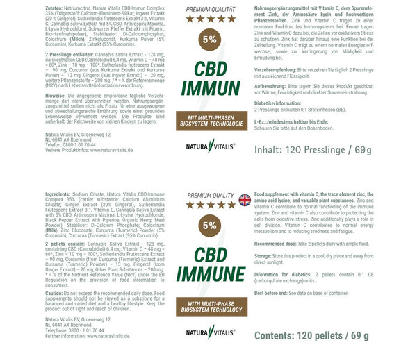 CBD Immun 120 Presslinge